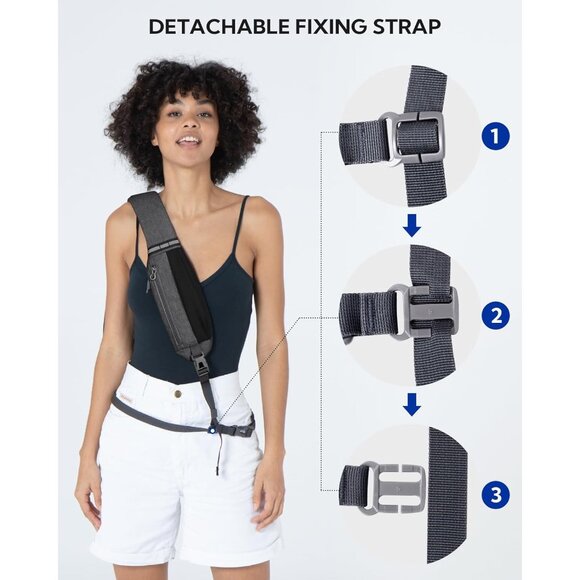 Stylish Crossbody Sling Backpack with Adjustable Strap & Earphone Access - Picture 2 of 6